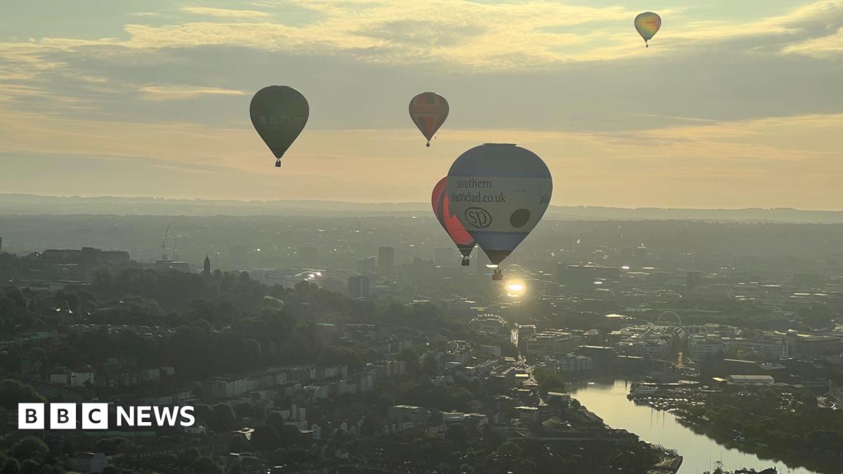 Bristol International Balloon Fiesta launches with morning flight