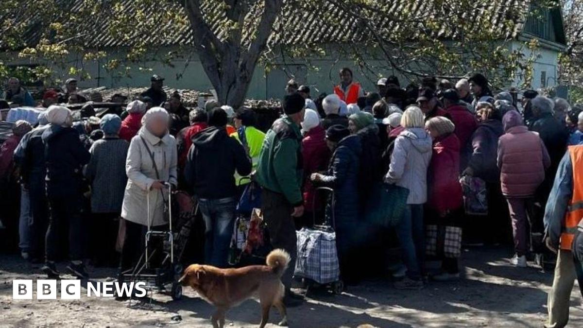 Oleshky the frontline city where Ukrainians are trapped