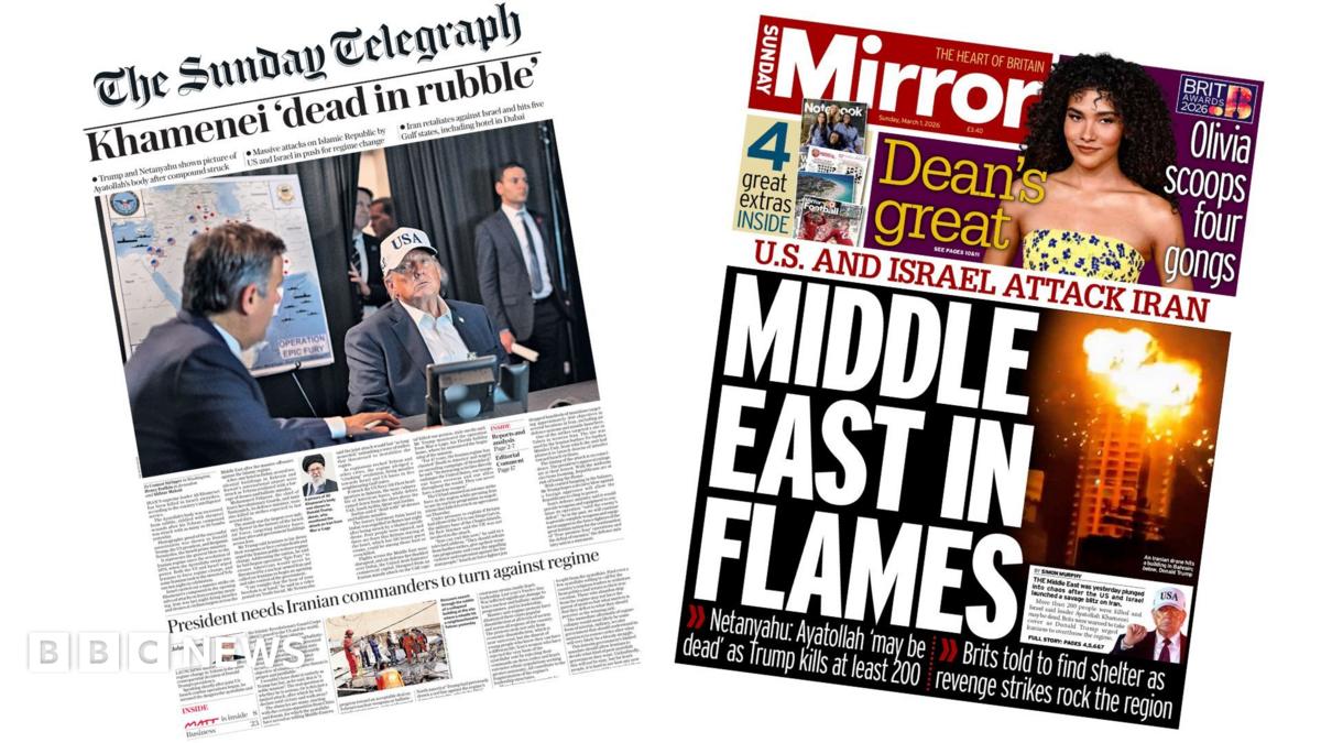 Newspaper headlines: ‘Khamenei ‘dead in rubble” and ‘Middle East in flames’