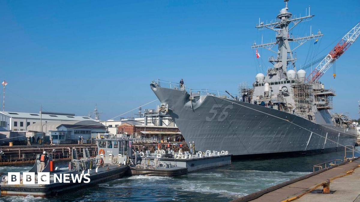 Trump defends request to hide ship named John McCain BBC News