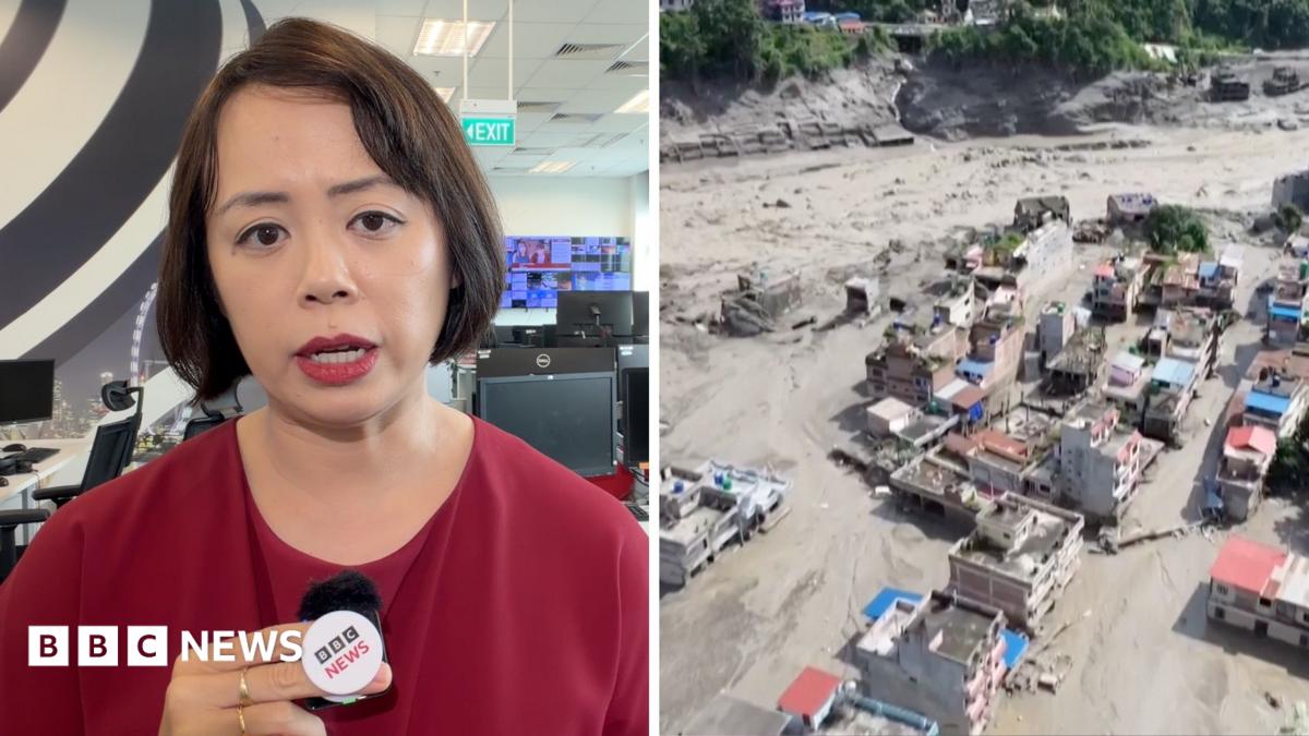 What caused the Nepal-Tibet flash floods?