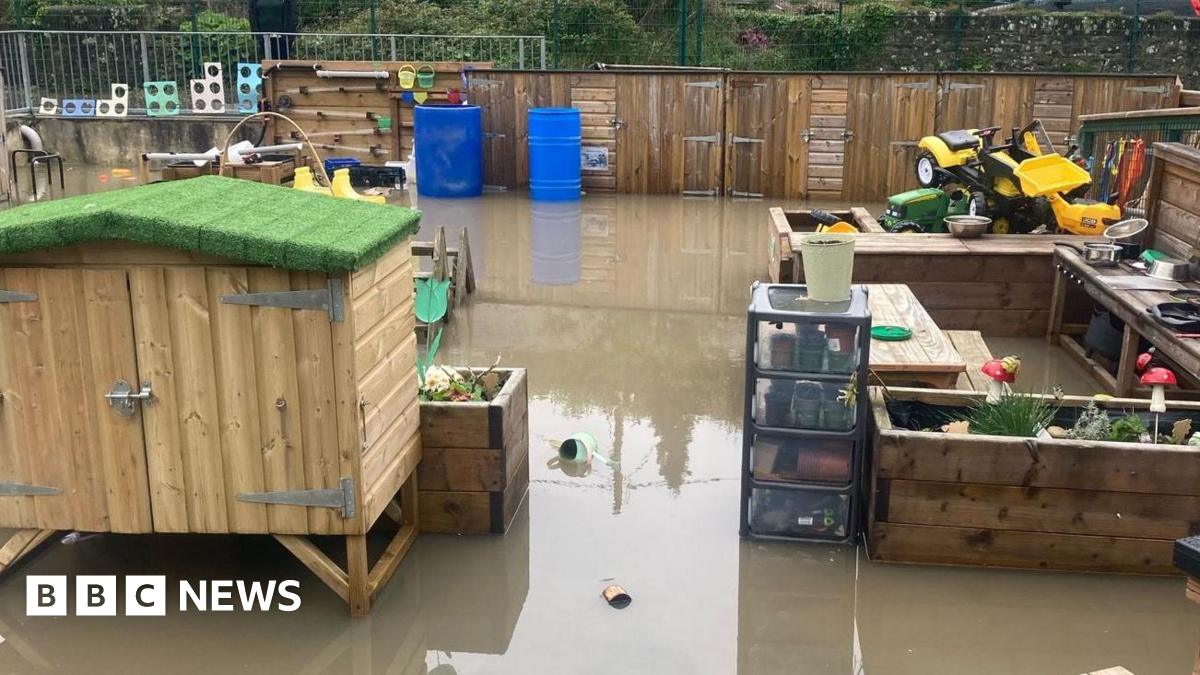 'Devastating' sewage leak ruins playgroup equipment BBC News