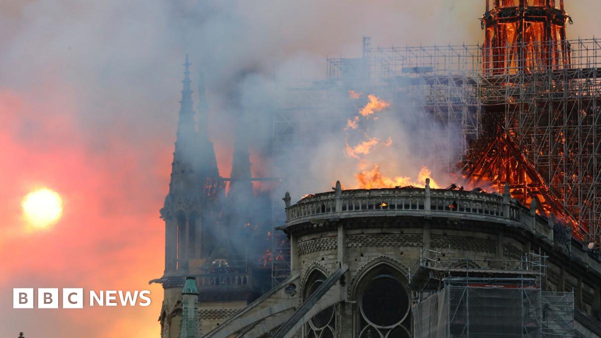 Notre-Dame cathedral engulfed by fire