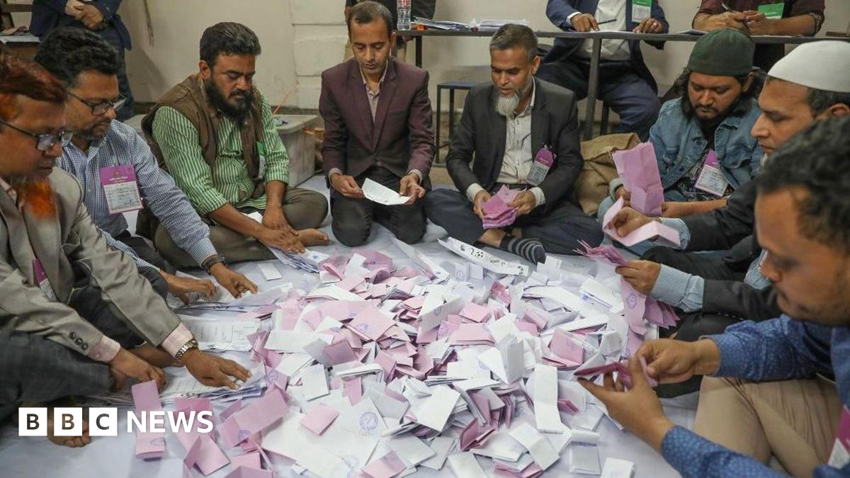 Bangladesh election results show the Bangladesh National Party (BNP) ahead in several seats and poised to win a majority.