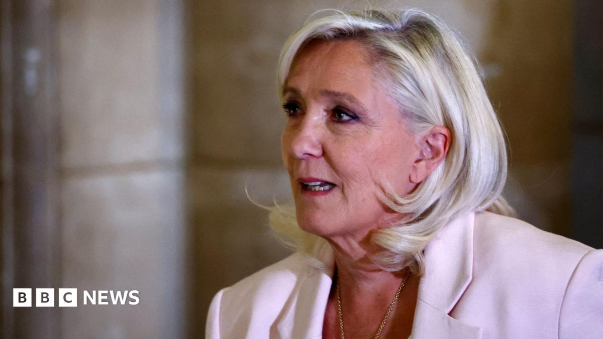 The French hard-right leader was banned from standing for public office for five years after she was found guilty last year of embezzling EU funds.