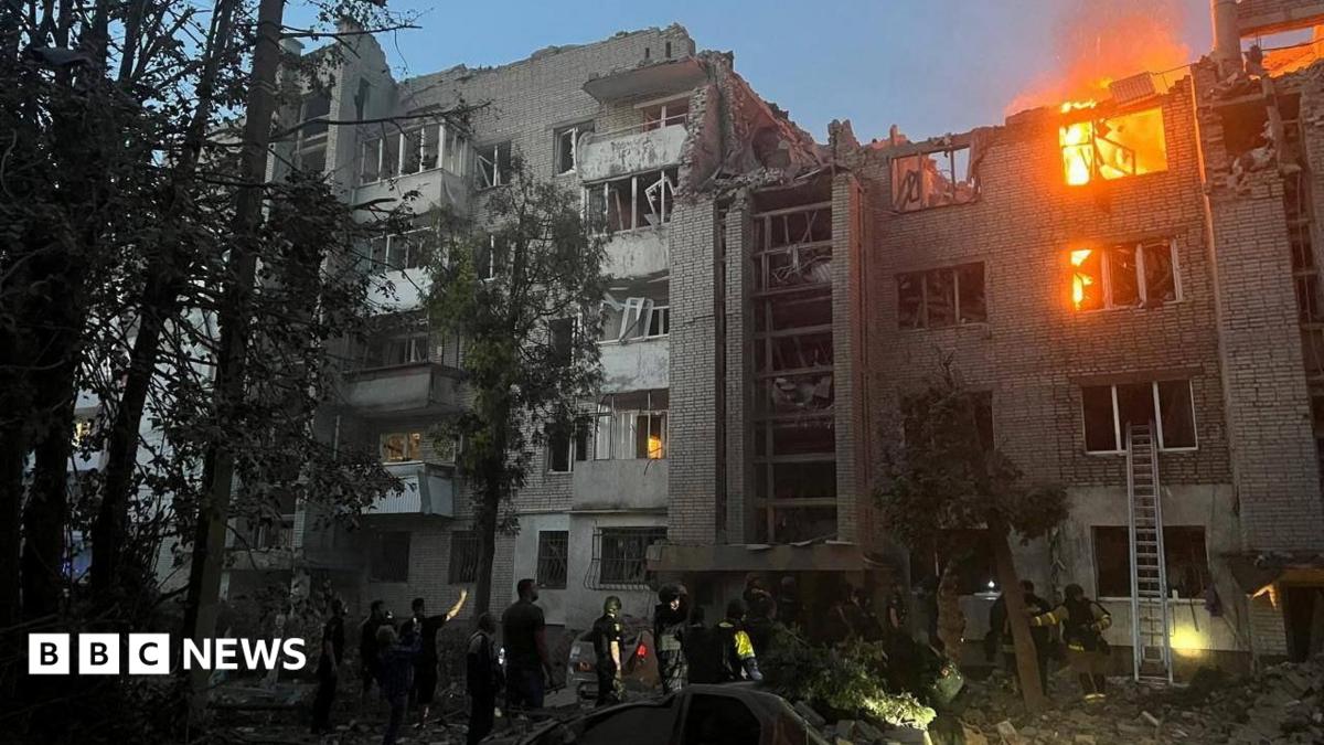 Two children among eight dead in Russian strikes on Ukraine, officials say