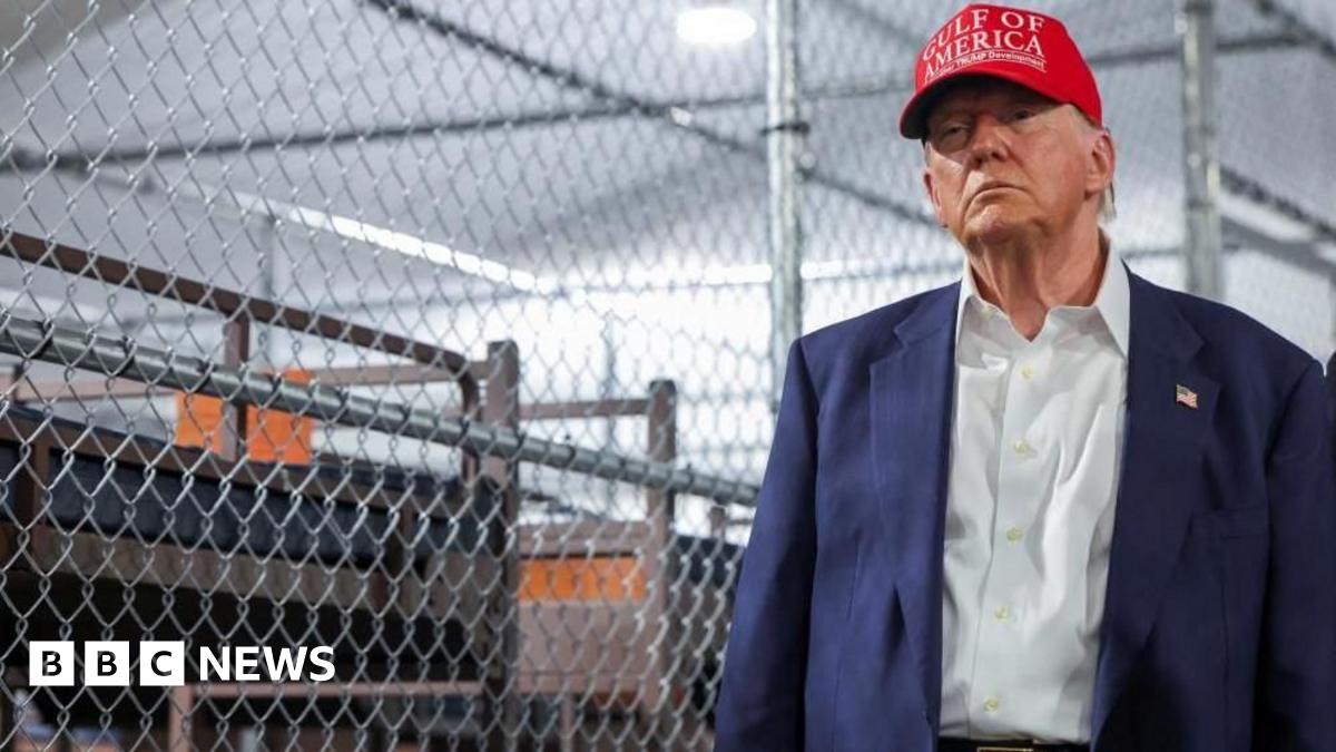 Trump visits 'Alligator Alcatraz' migrant detention centre in Florida Everglades