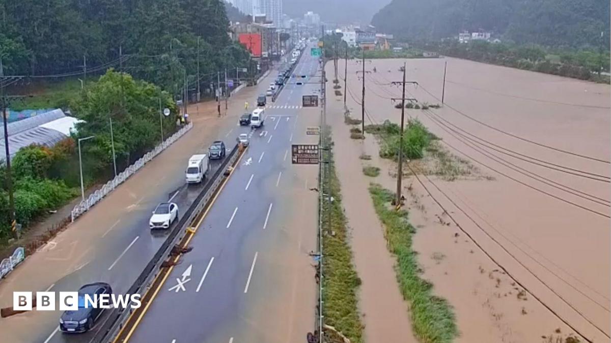 Landslide in South Korea kills one as record rain lashes south