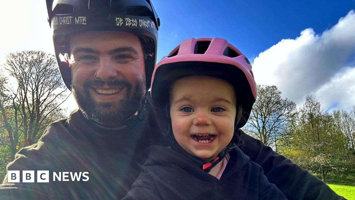 Dad captures heart-warming bike ride with daughter in viral video