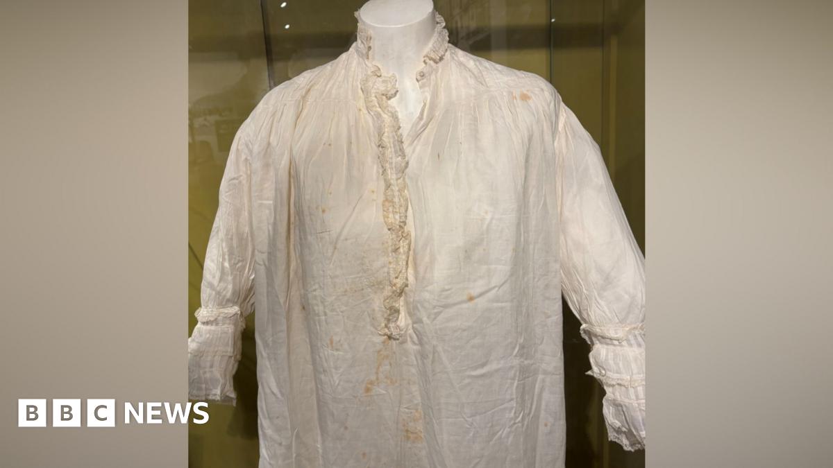 Queen Victoria's nightdress on display at Littlehampton Museum