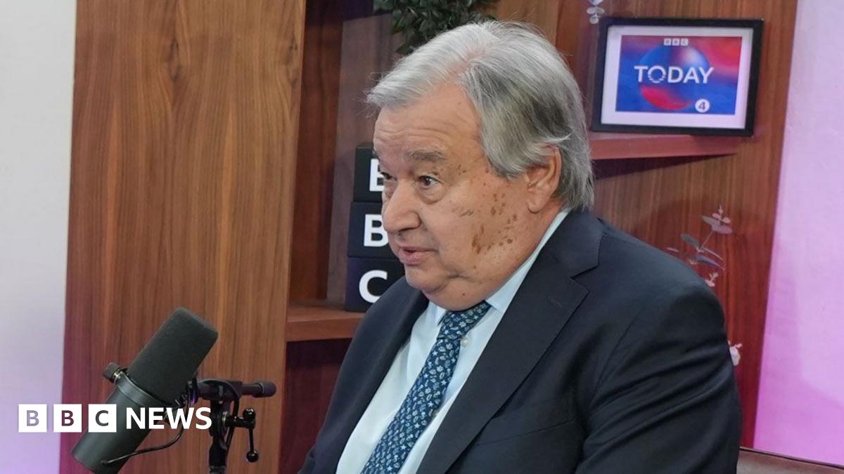 
                            US believes its power matters more than international law, UN chief António Guterres tells BBC