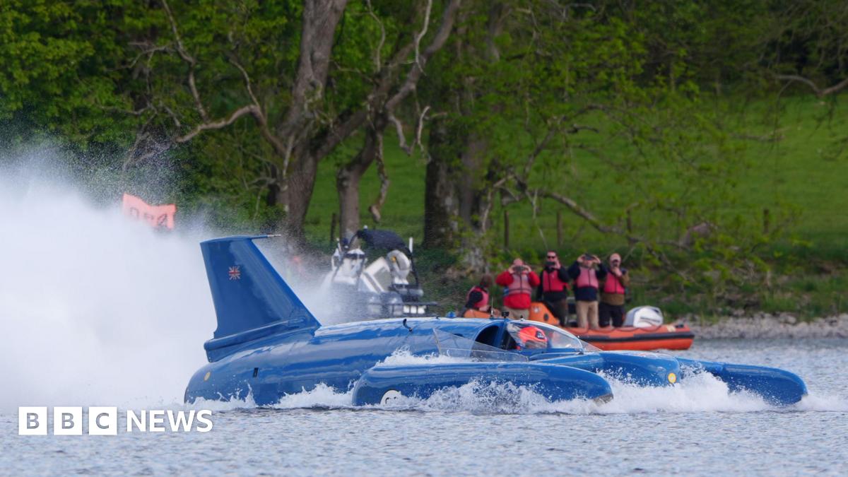 Donald Campbell's Bluebird returns to Coniston Water - BBC News