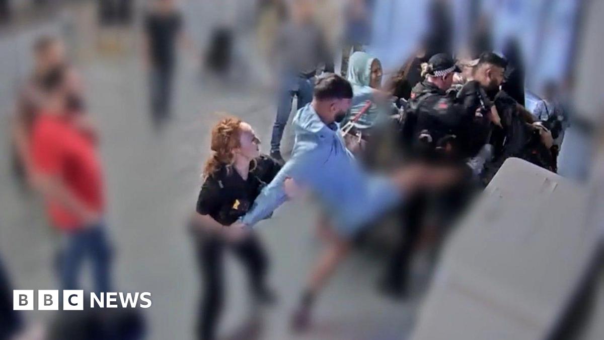 
                            PC punched in Manchester Airport brawl 'absolutely terrified'