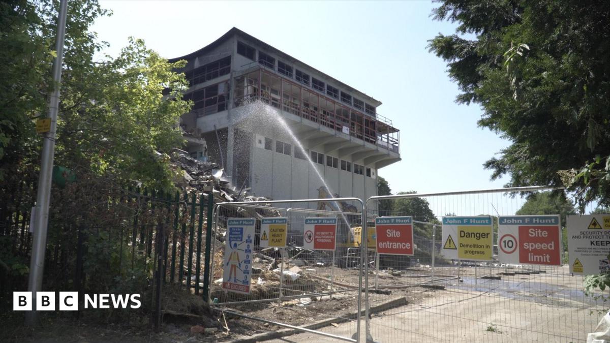 Former St John Fisher School in Chatham demolition begins