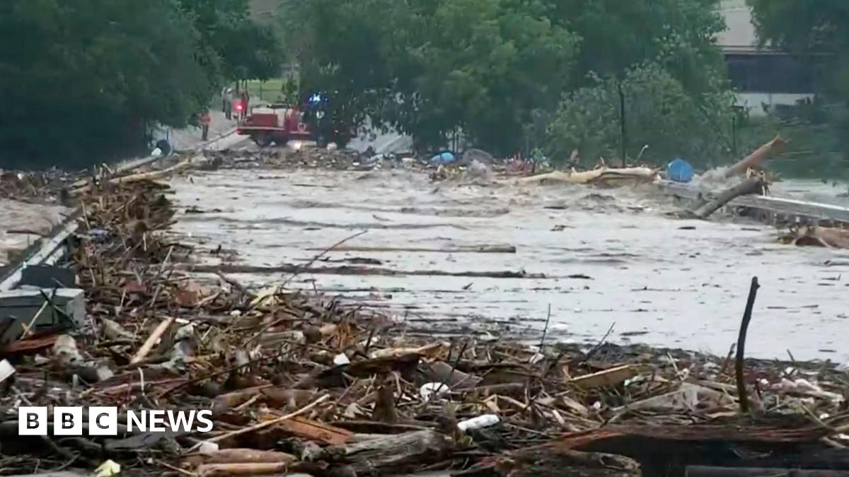 Image of debris from Texas flash flooding