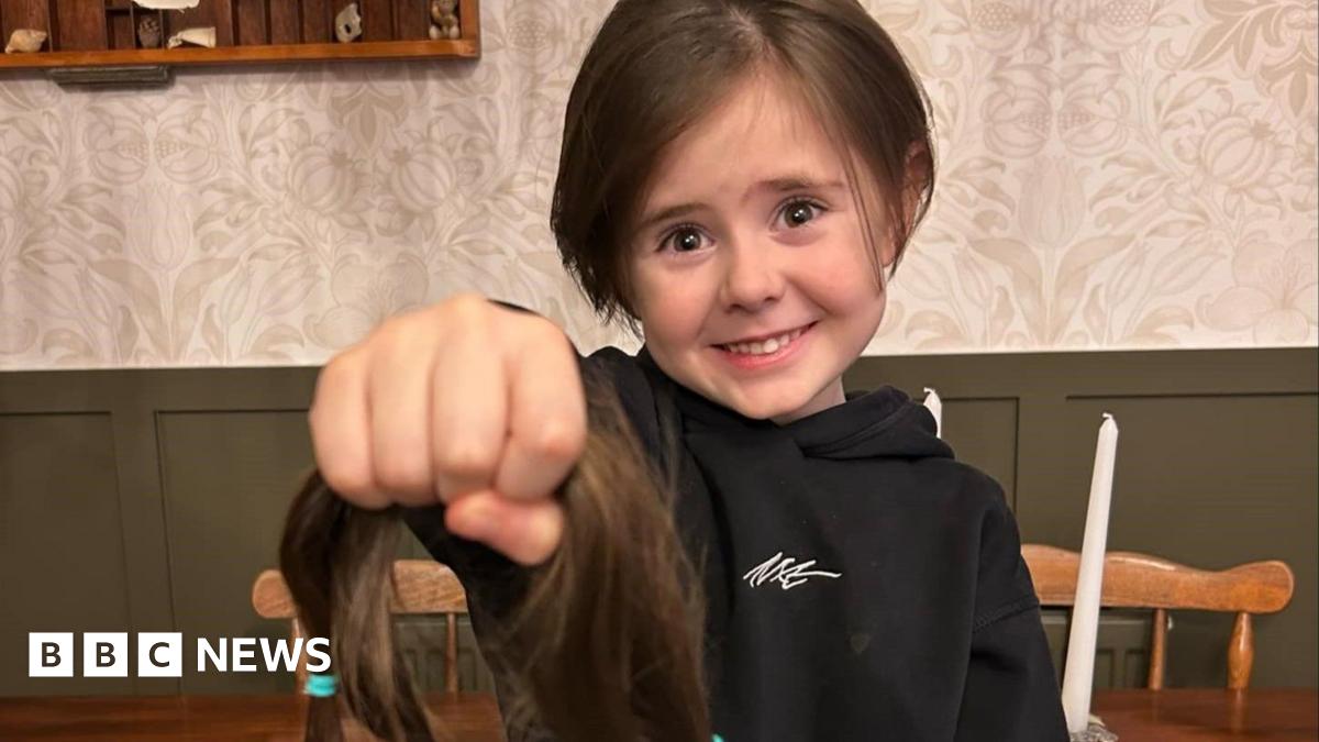 Southwold boy, 6, cuts hair to raise £4k in memory of aunt BBC News(02)
