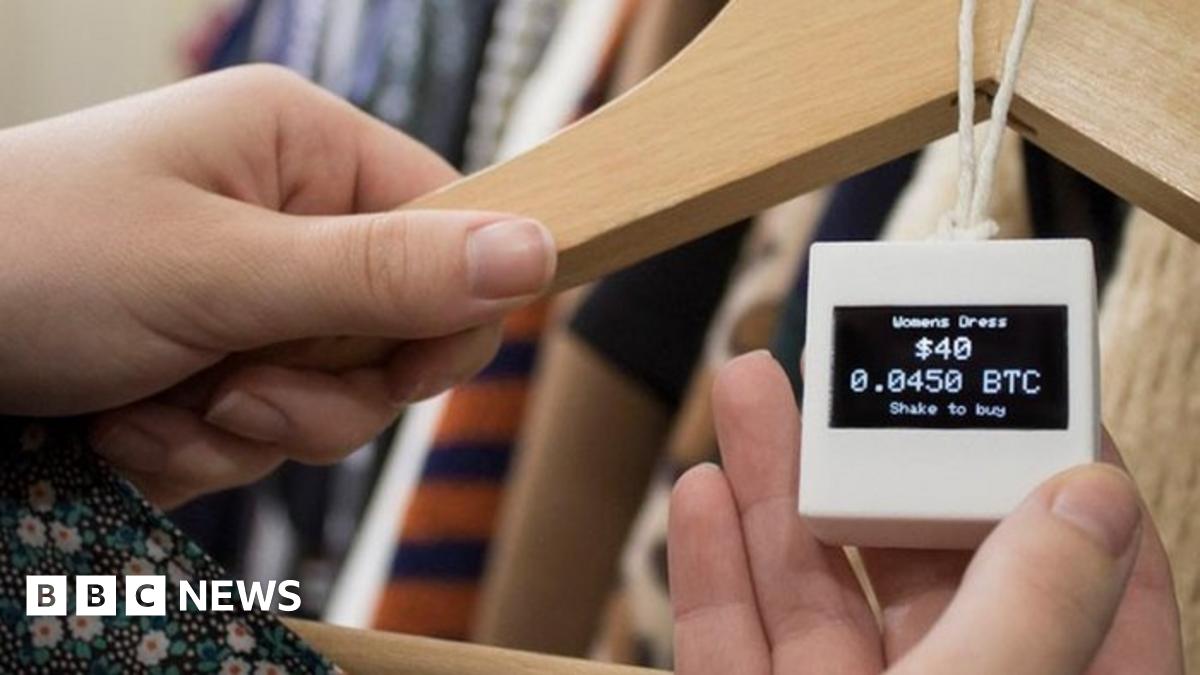 Self-updating Bitcoin price tag shown off in east London - BBC News