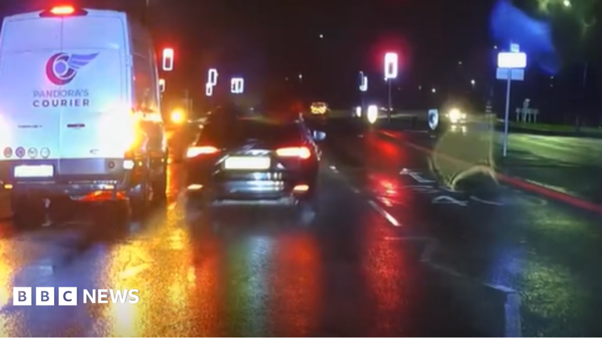 Watch: Unqualified driver failed to stop for police