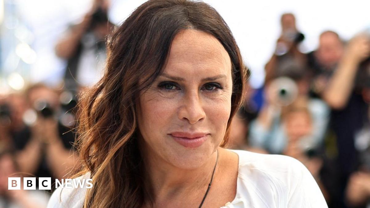 Karla Sofía Gascón attends the "Emilia Perez" Photocall at the 77th annual Cannes Film Festival at Palais des Festivals on May 19, 2024 in Cannes, France