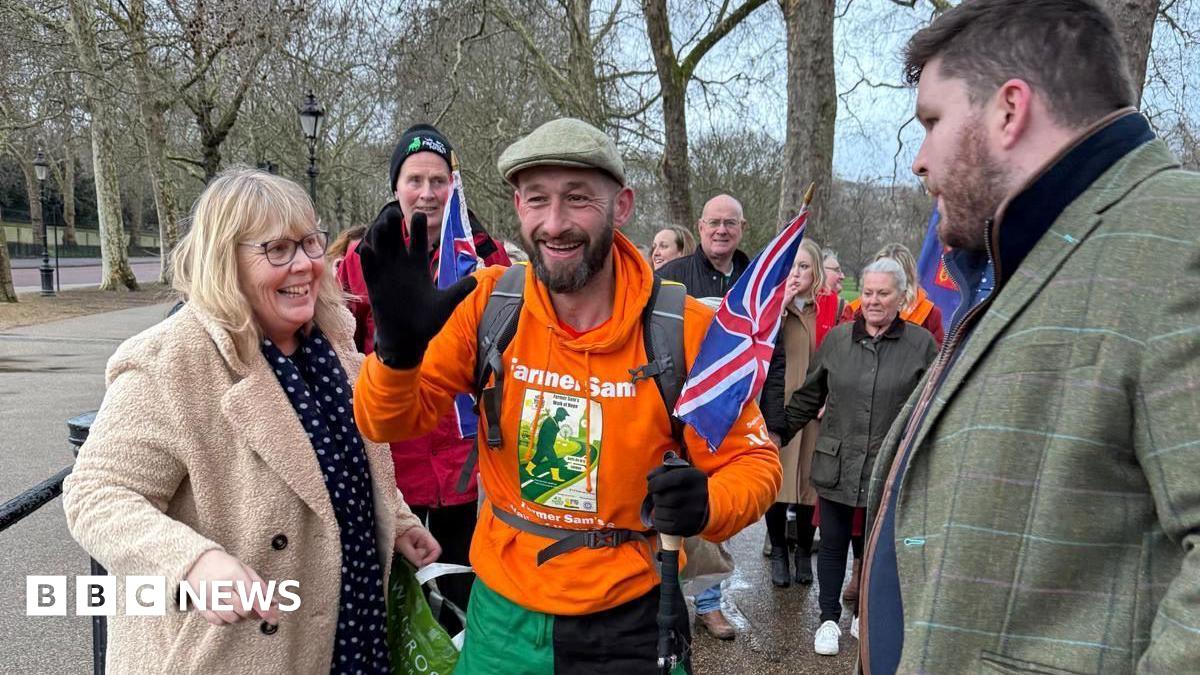bbc.co.uk - Seb Sargent - Herefordshire farmer walks 142 miles for mental health awareness