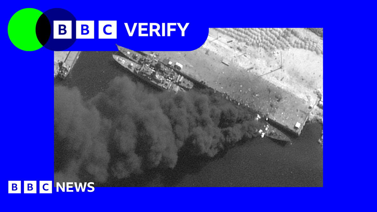 
                            Satellite images show Iranian navy and nuclear sites hit by US-Israeli strikes