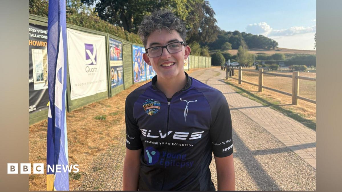 bbc.co.uk - Sarah Brinicombe - Leatherhead teen with epilepsy 'emotional' at end of 500 mile challenge