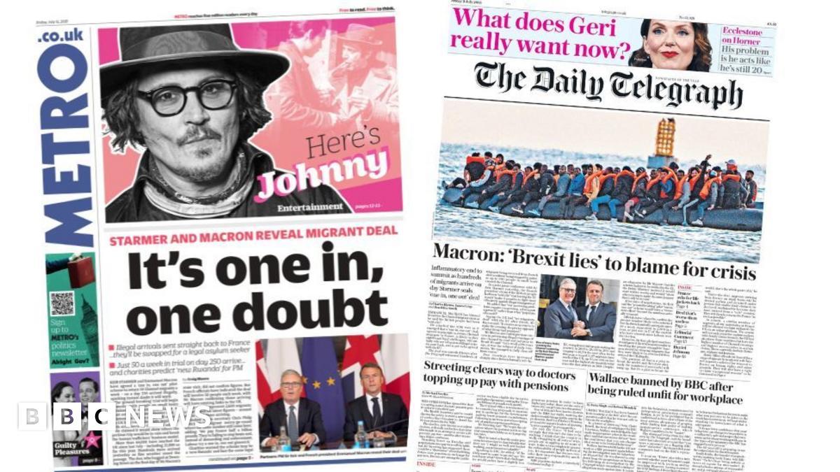 
                            Newspaper headlines: 'One in, one doubt' and 'sick note' crackdown
