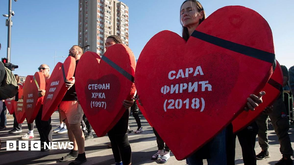 Serbian student protests mark first anniversary of station tragedy