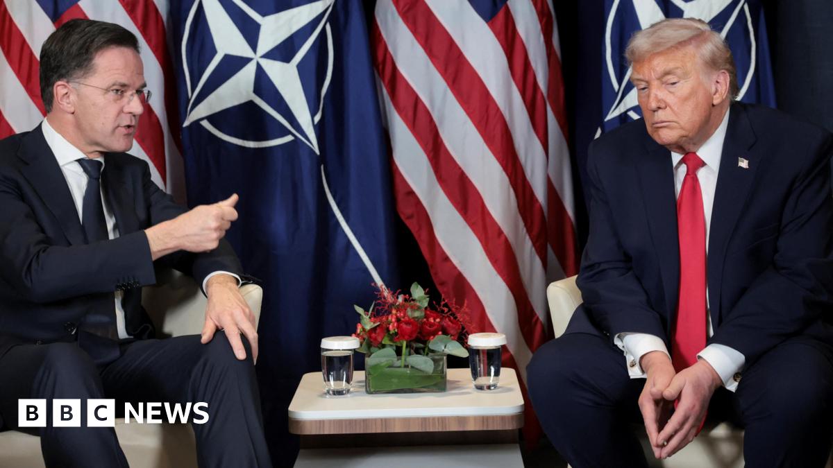 Trump continues to attack Nato after meeting with alliance chief Mark Rutte