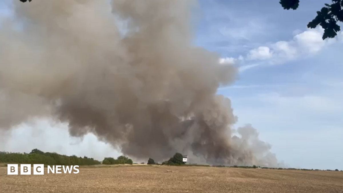 Crews tackle field fire as public told to avoid area
