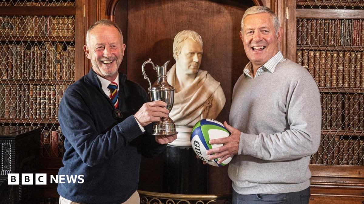 New trophy marks Sir Walter Scott's early rugby links - BBC News
