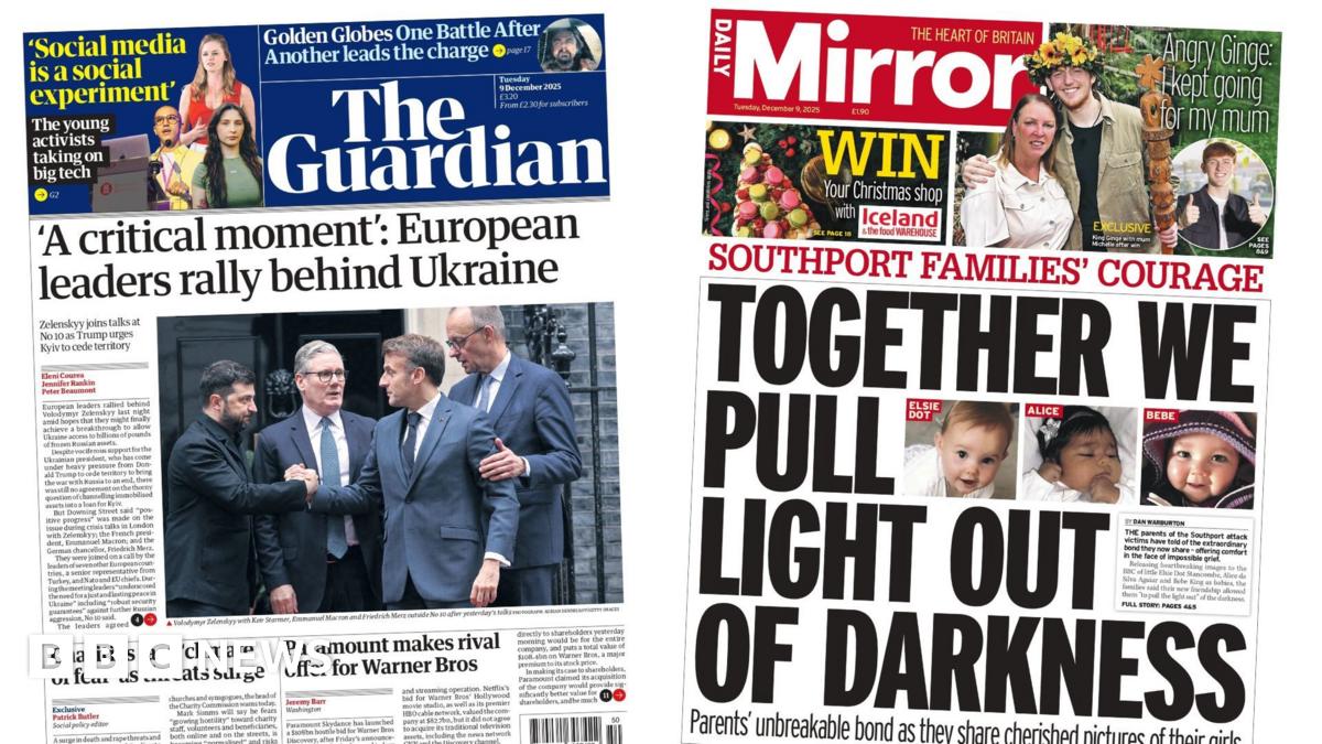 
                            Newspaper headlines: 'A critical moment' for Ukraine and 'Southport families' courage'