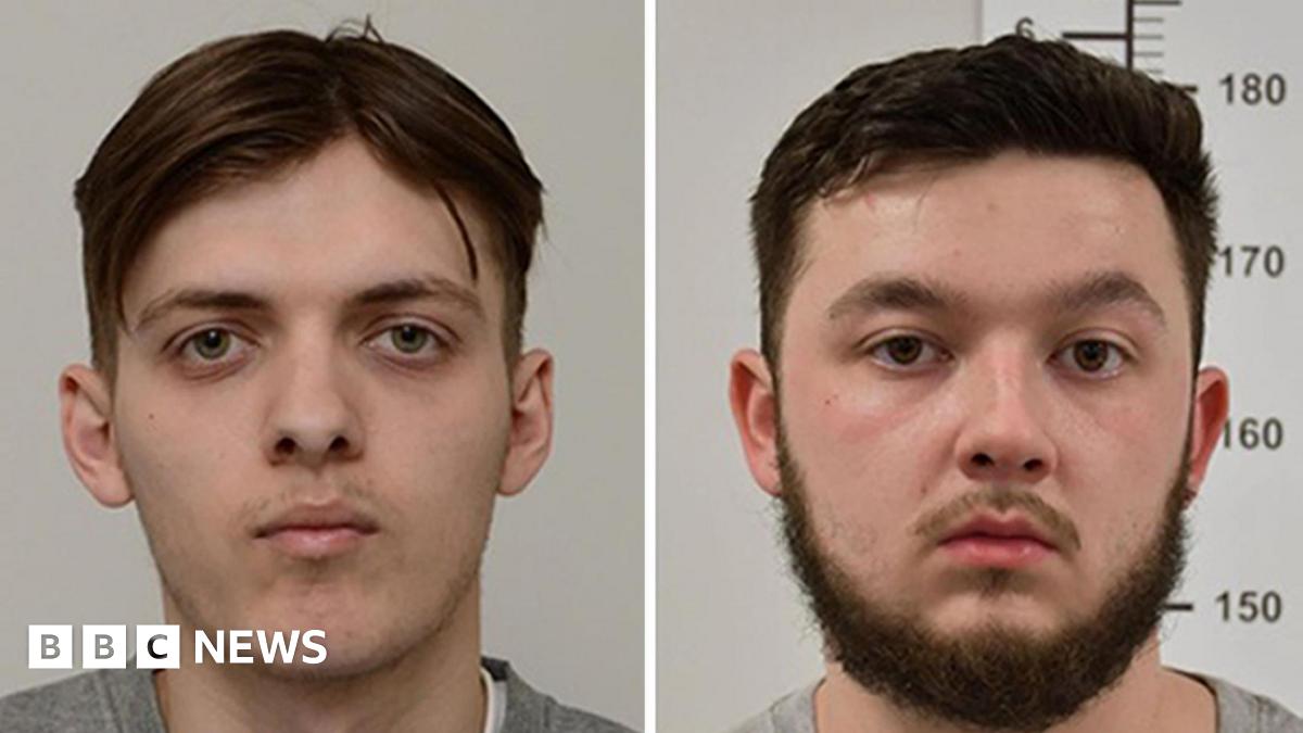 Custody shots of Jake Reeves, left, and Dylan Earl 