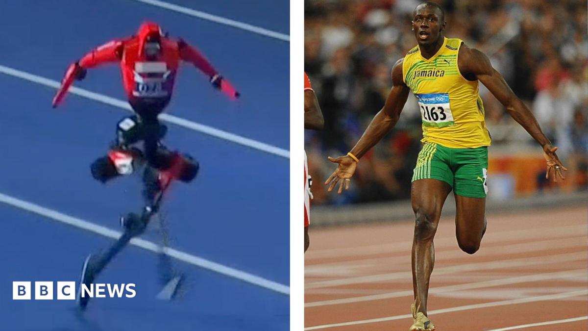 Watch: Moment robot attempts to beat Usain Bolt's 100m record
