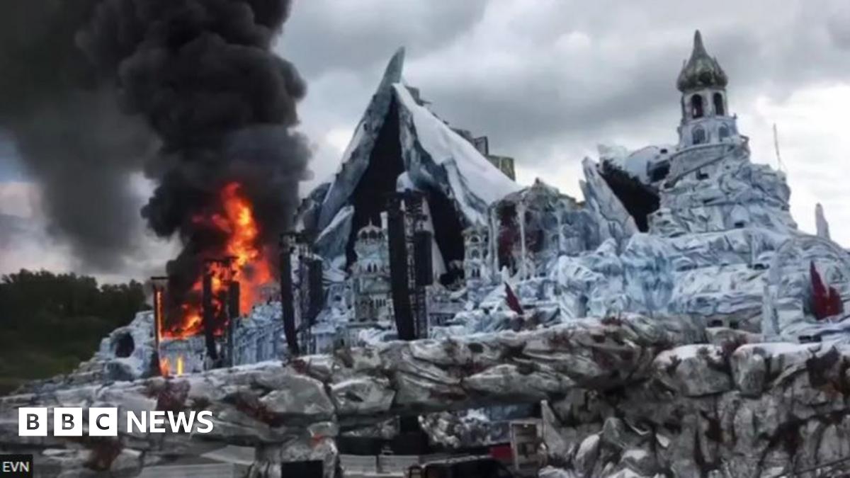 Fire engulfs main stage of Tomorrowland festival