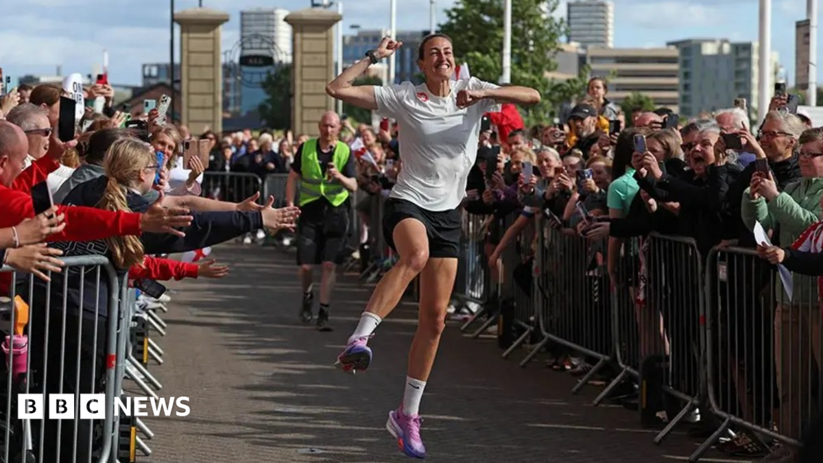 Triumphant scenes in Sunderland as Jill Scott finishes epic feat