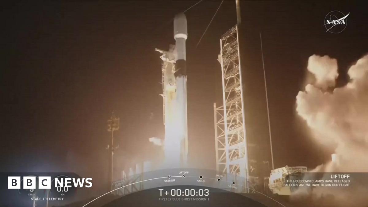 SpaceX rocket launches private missions to the Moon