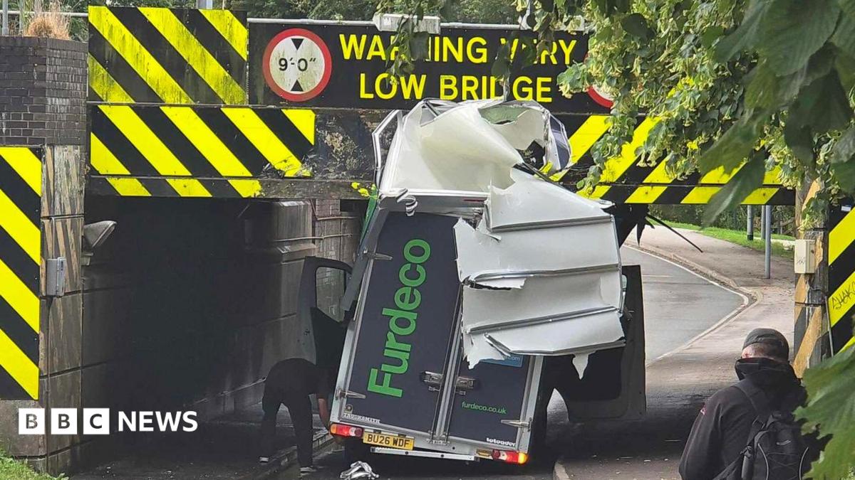 Van loses roof under 'most bashed' Ely railway bridge