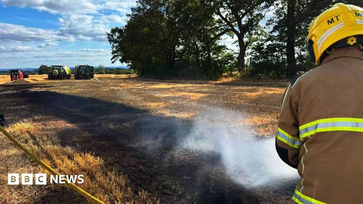 bbc.co.uk - Chloe Hughes - Farmers played 'vital role' in stopping crop fire near Market Drayton