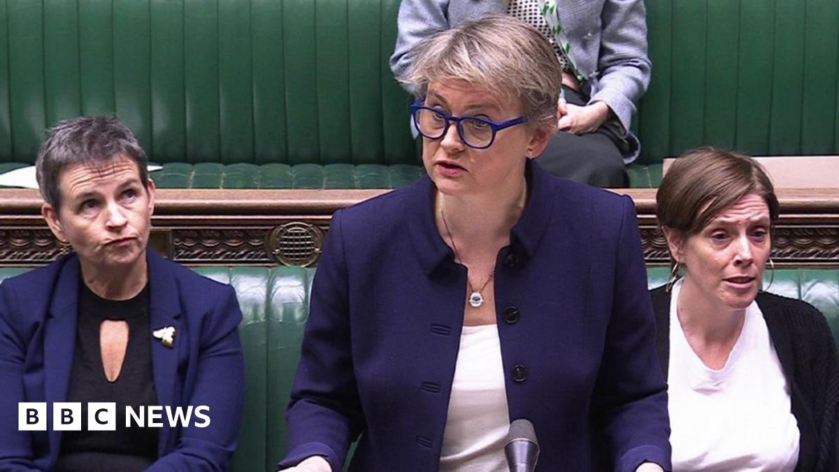 Yvette Cooper speaking in the House of Commons