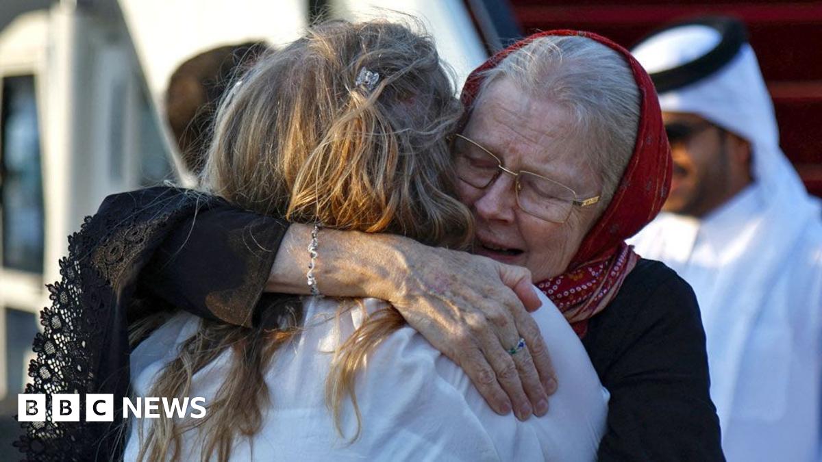 British couple freed by Taliban hug daughter in emotional reunion in Qatar