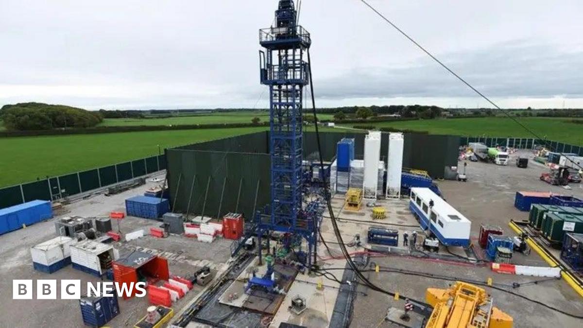 Cuadrilla's Preston New Road shale gas exploration site near Blackpool, Lancashire
