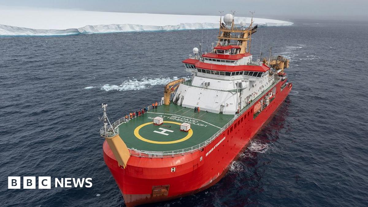 Sir David Attenborough polar ship has monster iceberg encounter - BBC News