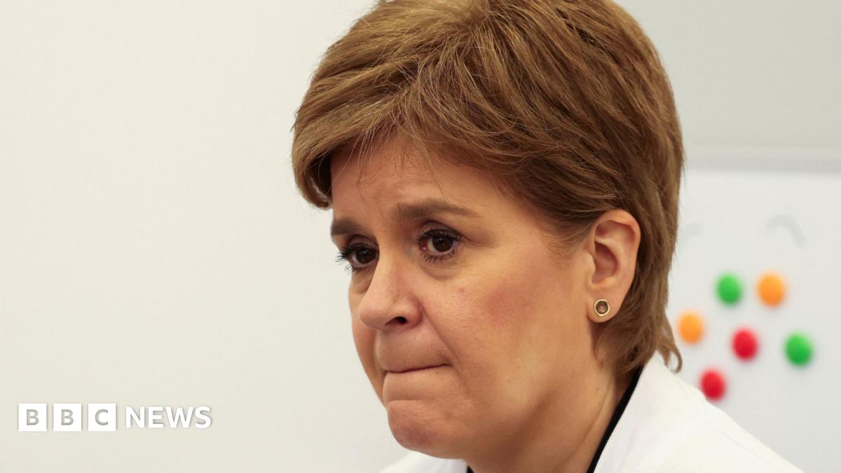 Nicola Sturgeon looking glum