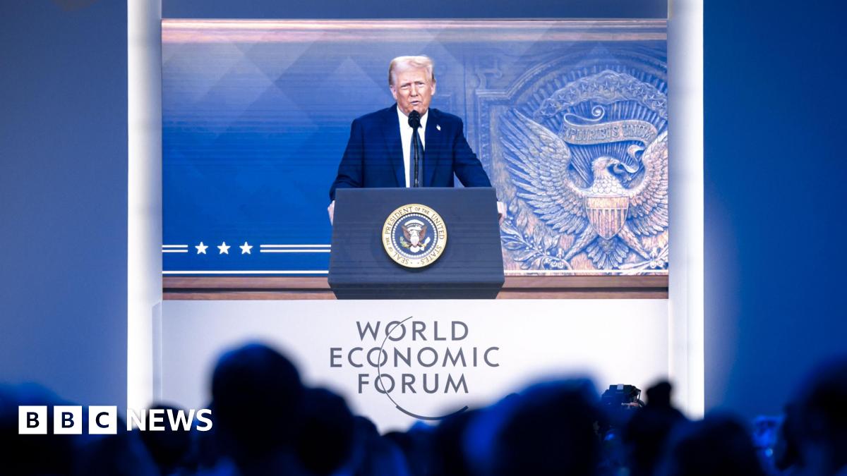 Davos elite nod along as Trump threatens world domination