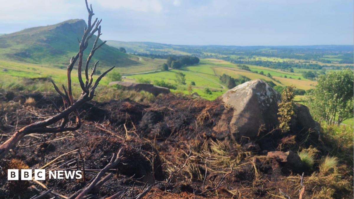 'Near miss' for wildlife as fireworks cause Staffordshire Peak District blaze
