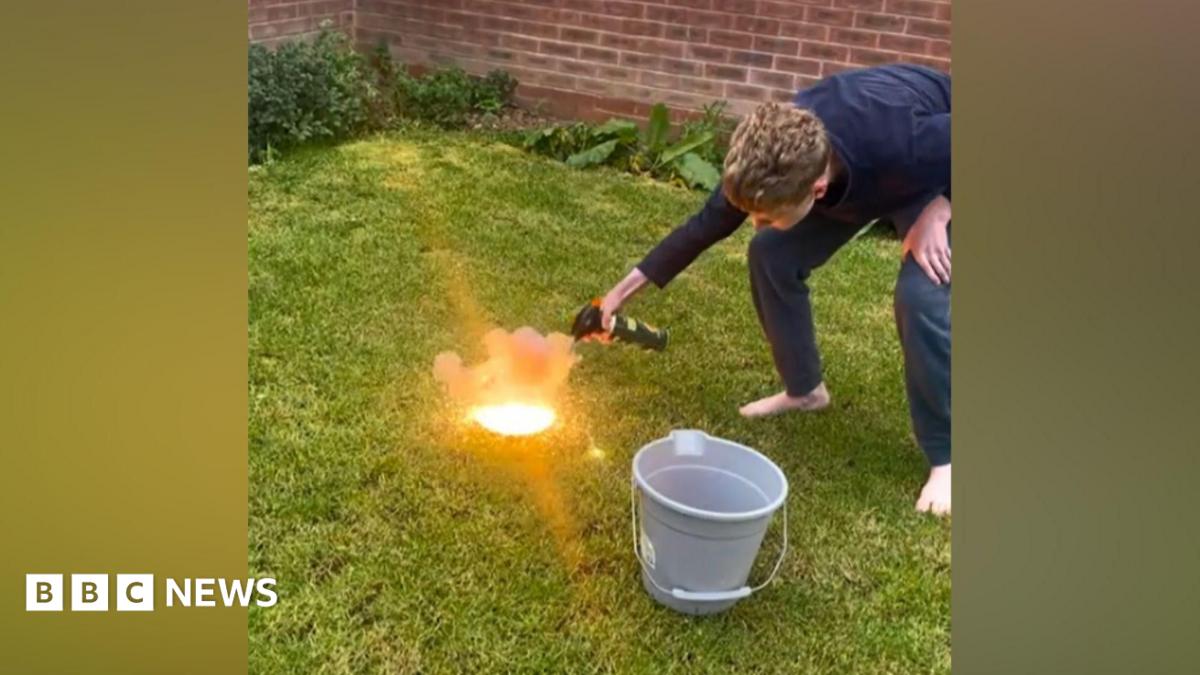 Footage shows jailed student Jagger Strang making explosives at home