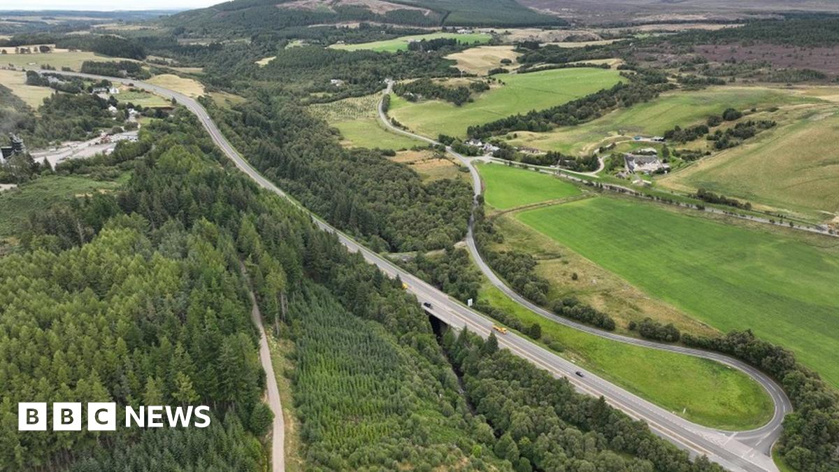 Dualled section of A9