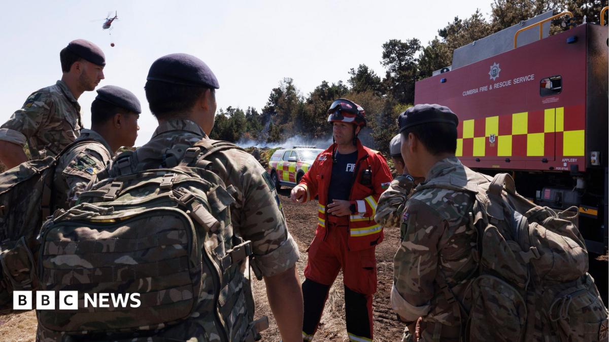 Soldiers praised for helping crews tackle wildfires