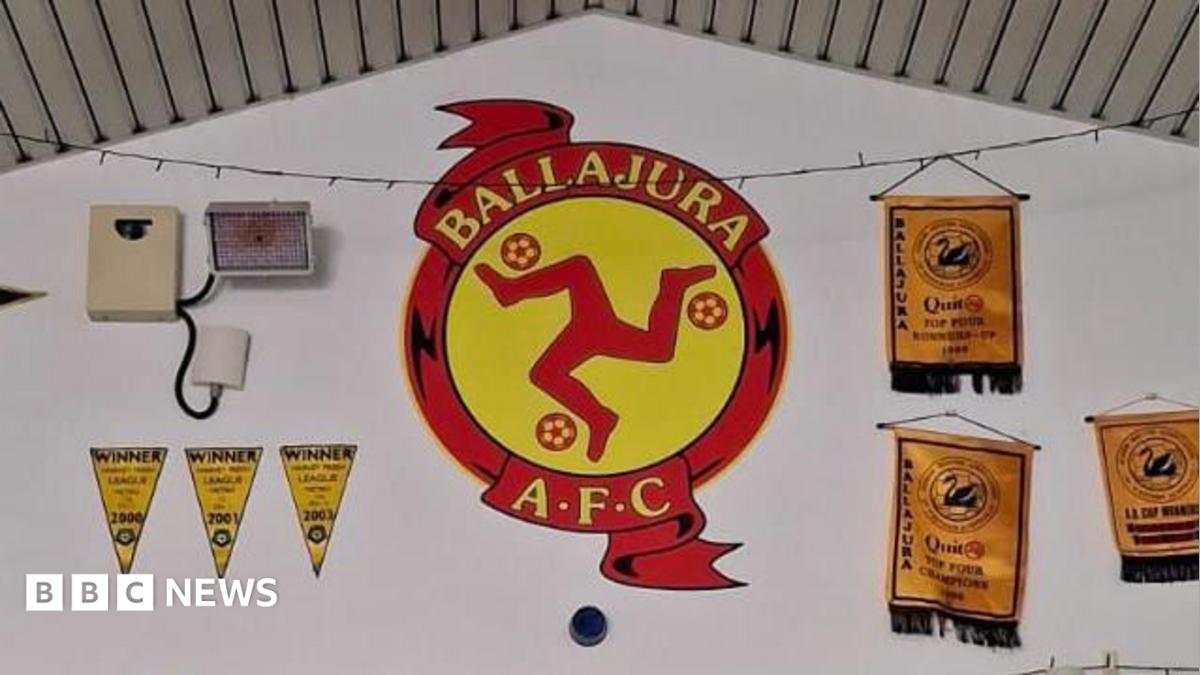The Manx football badge worn 9,000 miles from home